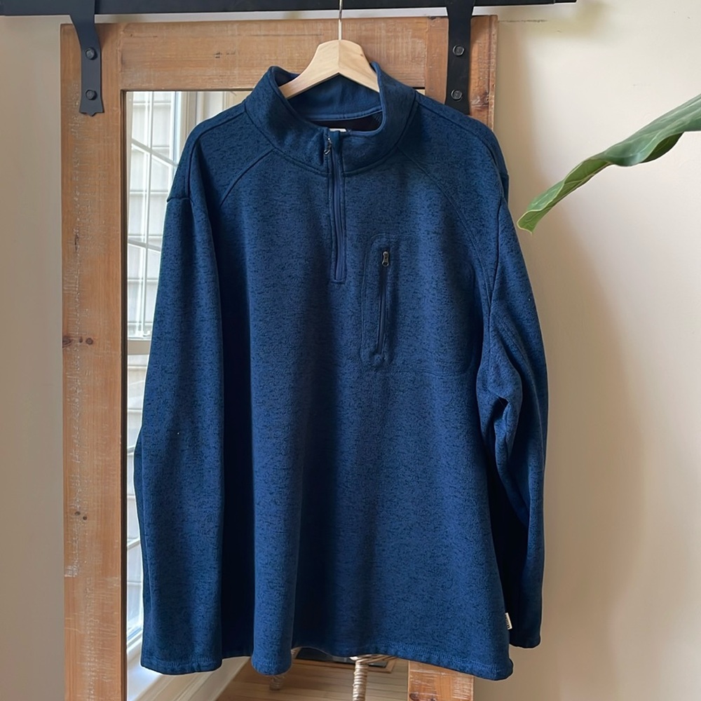 Magellan Outdoors Blue 1/4 Zip Pullover Size 3X